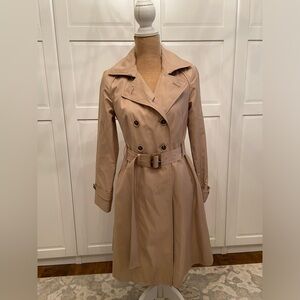 Anne Klein Beige Trench Coat sz XS